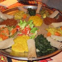 Mixed platter for two, 40€. House of Lalibela, Louvain at House of Lalibela in Leuven