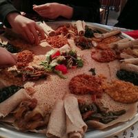 plate for 4 people at House of Lalibela in Leuven