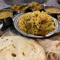 Vegan Thali  at Saravana Bhavan in Melbourne