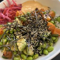 Classic vegan with ‘salmon'  at Poké Perfect - Prinsengracht in Amsterdam