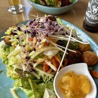 Rohkostsalat mit Falafeln   at Safran - BioBistro in Radolfzell