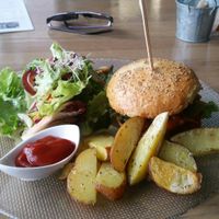 Jackfruit Burger at Safran - BioBistro in Radolfzell