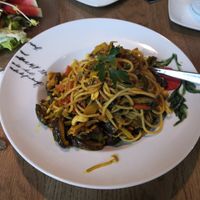 Curry Nudeln at Safran - BioBistro in Radolfzell