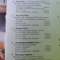 Menu at Kittichai - Ehrenstr in Cologne