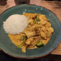 Coconut curry rice at Kittichai - Krebsgasse in Cologne