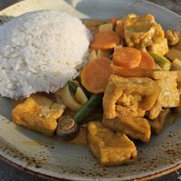 Red Curry Tropical (#47) with tofu at Kittichai in Neuss