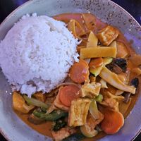 Mango curry with tofu at Kittichai in Neuss