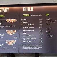 Menu at Fusian in Toledo