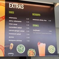 Menu at Fusian in Toledo