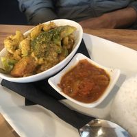 Vegetable Masala Curry (vegan) at Reflections Restaurant in Lake Tekapo