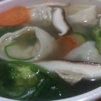 Wonton soup at Vegan Tree in Matawan