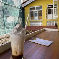 Secret iced latete  at Cafe Secret Alley in Kandy