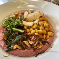 Hummus bowl   at Cafe Secret Alley in Kandy