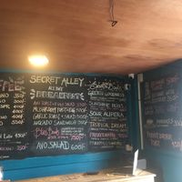 Menu at Cafe Secret Alley in Kandy