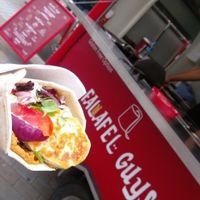 Halloumi wrap! at Falafel Guys - Food Truck in Leeds