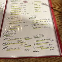 The dessert section & soft drinks section  at Tit-Chai  in Tokyo