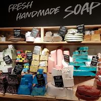 fresh handmade soaps at LUSH in Maastricht