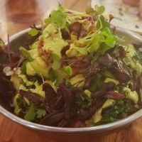 Southwest Bowl: Forbidden rice with bean and veggie toppings at Surya Cafe in Fitchburg