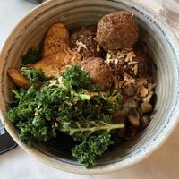 Falafel bowl at Mahalo in Panama City