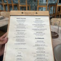 Menu   at Mahalo in Panama City