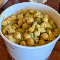 Curried chickpeas at Frontier Cafe in Yucca Valley