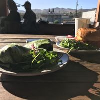 Breakfast burrito & egg sandwich at Frontier Cafe in Yucca Valley