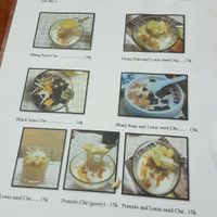 dessert menu at Bahn Mi & Cafe in Hanoi