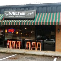 Located in a strip mall area with plenty of parking 🅿 at Mithai Indian Cafe in Cary