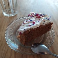 Carrot cake at Green Love in Marseille
