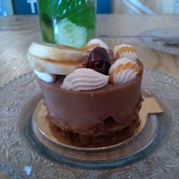 Cheesecake façon banofee at Green Love in Marseille