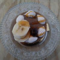 Cheesecake façon banofee at Green Love in Marseille