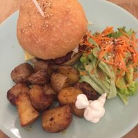 Vegan burger  at Green Love in Marseille