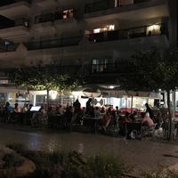 Busy at night  at Ristorante Pizzeria Piccolino in Armacao De Pera