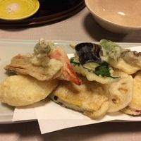 Veggie Tempura at Yamaichi Bekkan in Miyajima