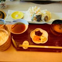 vegan tempura lunch at Yamaichi Bekkan in Miyajima