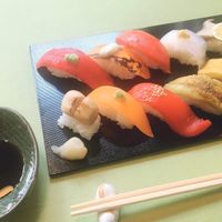 Vegan & 素食 sushi at Yamaichi Bekkan in Miyajima