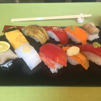 Nigiri plate
Creative & delicious at Yamaichi Bekkan in Miyajima