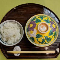 cute dishes! at Yamaichi Bekkan in Miyajima