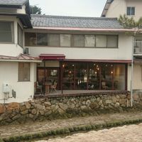 Cafe Lente from back (faces Itsukushima Shrine) at Cafe Lente in Miyajima
