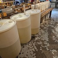 Tanks full of soap, shampoo at ZERO Market in Aurora