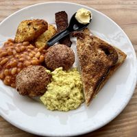 Vegan breakfast at DANA in Sheffield
