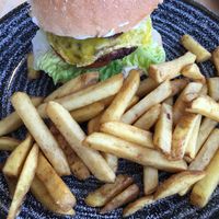 Vegan hendos burger  at DANA in Sheffield