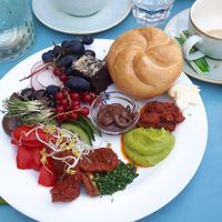 Vegan brunch selection at Parks - Zinzendorfgasse in Graz