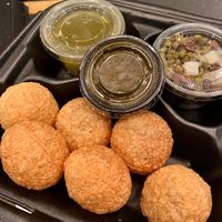The pani puri is SO GOOD here! #Veganuary at Surati Farsan Mart in Artesia