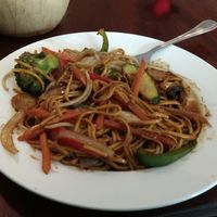 Chow mien with vegetables (vegetarian) at Lotus in Kilkenny