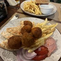 Falafel plate   at Evilion Bistro in Crete