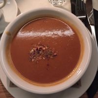 Kürbis Maroni Suppe at Die Scherbe in Graz