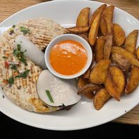 Jackfruit pita  at Die Scherbe in Graz