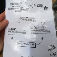 Vegan menu at Die Scherbe in Graz