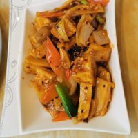 Tofu in Szechuan Sauce at Imperial Garden in Plymouth